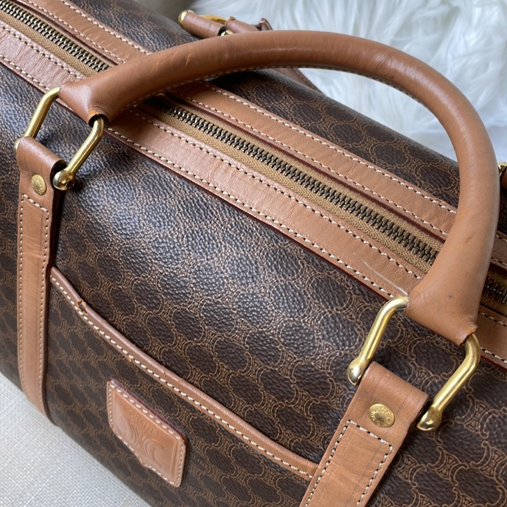 Celine Macadam M13 Boston‎ Triomphe coated canvas  bag GUC - Picture 15 of 17